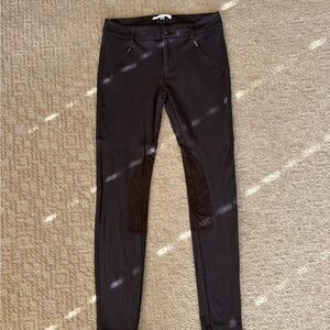 CAbi Black Equestrian Pants with Knee Patches